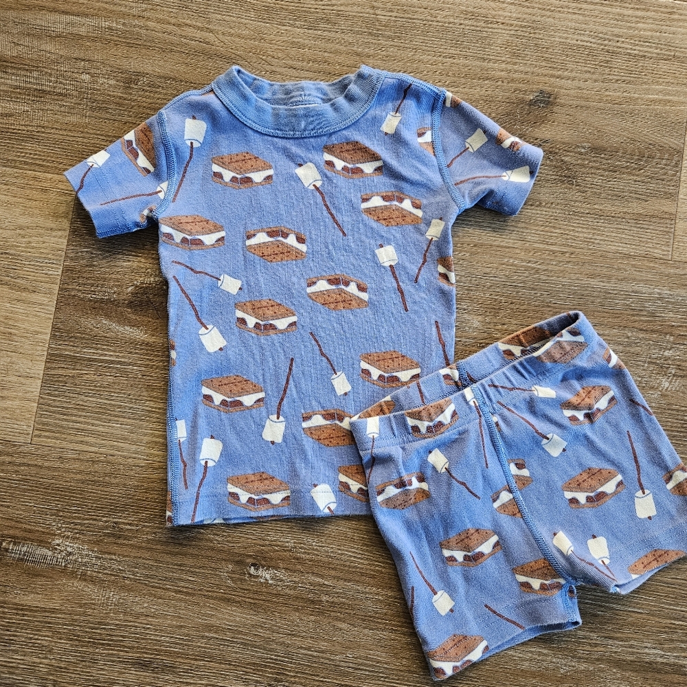 Hanna Andersson Short John Pajama Set Size 90/3t